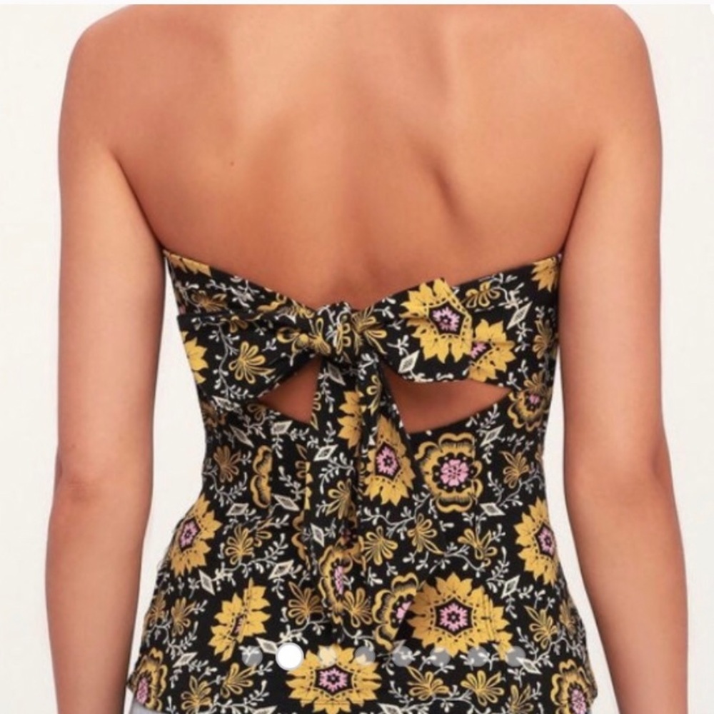 Free People strapless cami